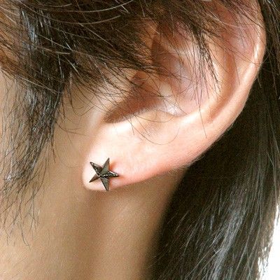 シルバースタッドピアス(片耳用)