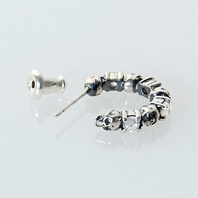 シルバーフープピアス(片耳用)