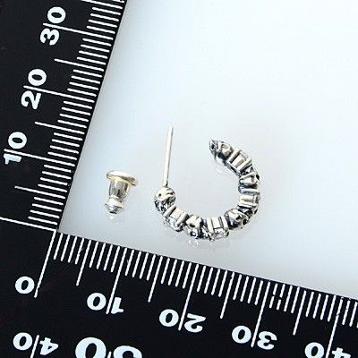 シルバーフープピアス(片耳用)