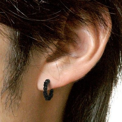 シルバーフープピアス(片耳用)