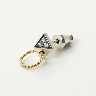 シルバースタッドピアス(片耳用)