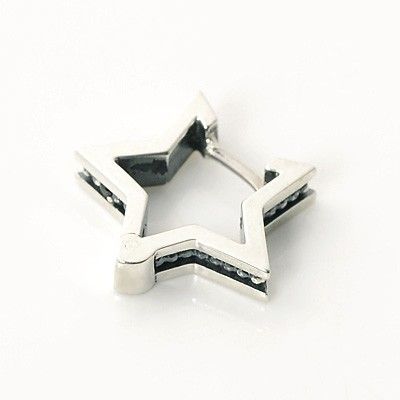 シルバーフープピアス(片耳用)