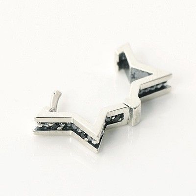 シルバーフープピアス(片耳用)
