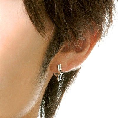 シルバーフープピアス(片耳用)