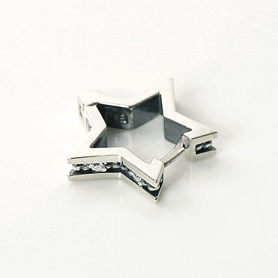 シルバーフープピアス(片耳用)