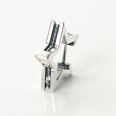 シルバーフープピアス(片耳用)