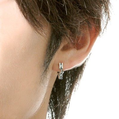 シルバーフープピアス(片耳用)