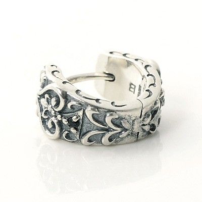 シルバーフープピアス(片耳用)