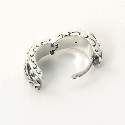 シルバーフープピアス(片耳用)