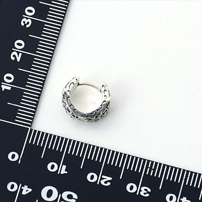 シルバーフープピアス(片耳用)