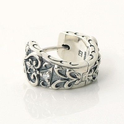 シルバーフープピアス(片耳用)