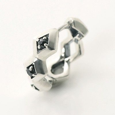 シルバーフープピアス(片耳用)