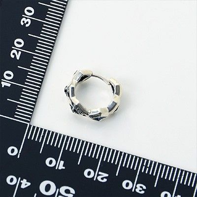 シルバーフープピアス(片耳用)