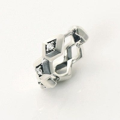 シルバーフープピアス(片耳用)