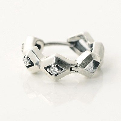 シルバーフープピアス(片耳用)