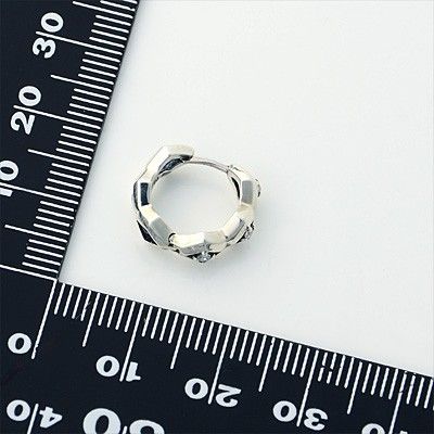 シルバーフープピアス(片耳用)