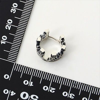 シルバーフープピアス(片耳用)