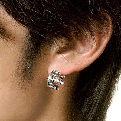 シルバーフープピアス(片耳用)