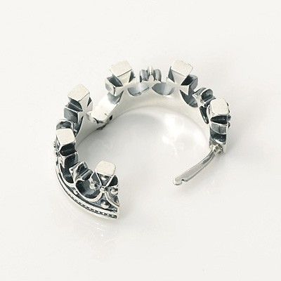 シルバーフープピアス(片耳用)