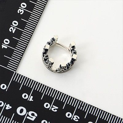 シルバーフープピアス(片耳用)