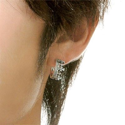 シルバーフープピアス(片耳用)