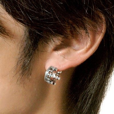 シルバーフープピアス(片耳用)