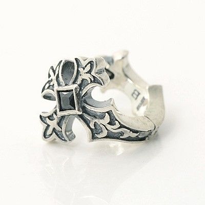 シルバーフープピアス(片耳用)