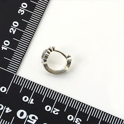 シルバーフープピアス(片耳用)
