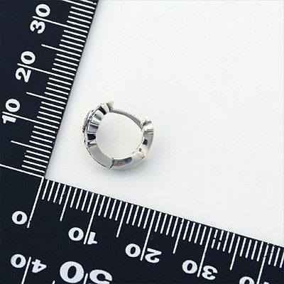 シルバーフープピアス(片耳用)