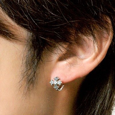 シルバーフープピアス(片耳用)
