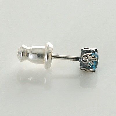 シルバースタッドピアス(片耳用)