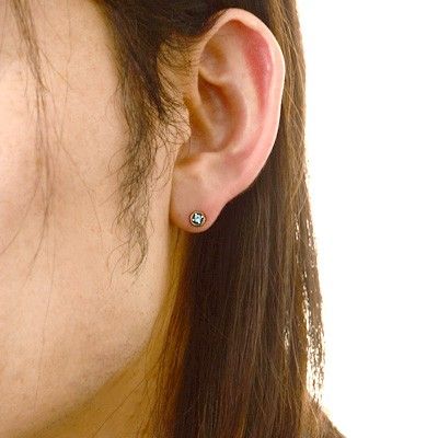 シルバースタッドピアス(片耳用)