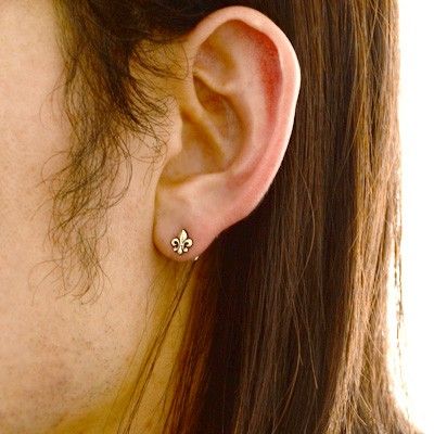 シルバースタッドピアス(片耳用)