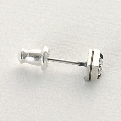 シルバースタッドピアス(片耳用)