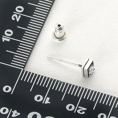 シルバースタッドピアス(片耳用)
