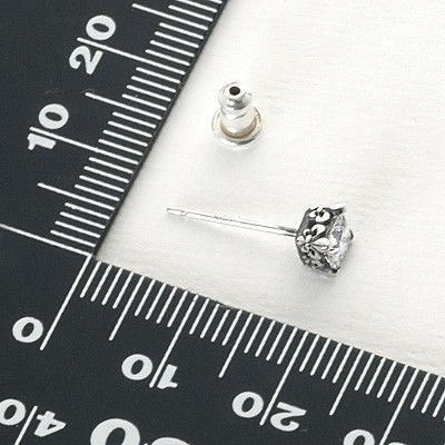 シルバースタッドピアス(片耳用)