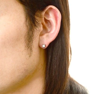 シルバースタッドピアス(片耳用)