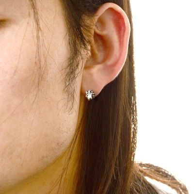 シルバースタッドピアス(片耳用)