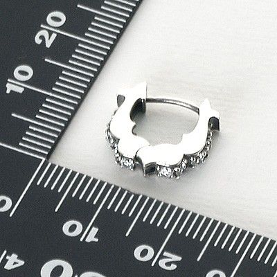 シルバーフープピアス(片耳用)