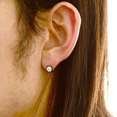 シルバースタッドピアス(片耳用)