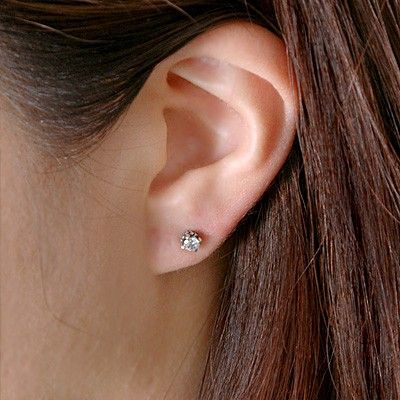 シルバースタッドピアス(片耳用)