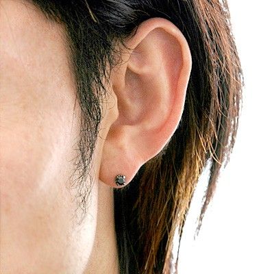 シルバースタッドピアス(片耳用)