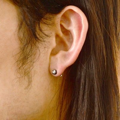 シルバースタッドピアス(片耳用)