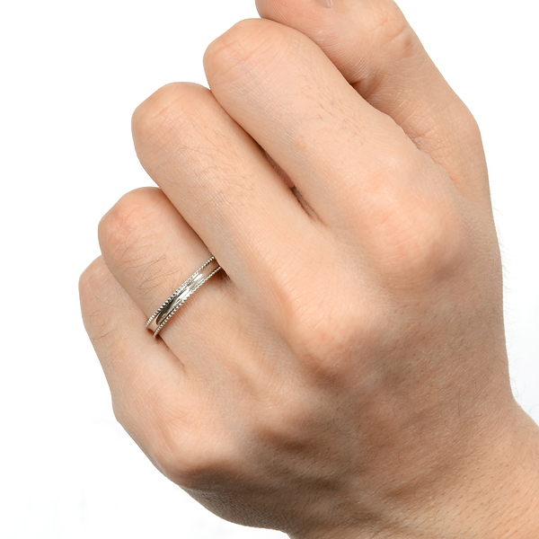 ホワイトゴールドリング