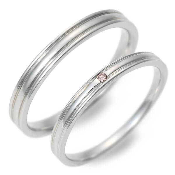 me. ホワイトゴールドペアリング