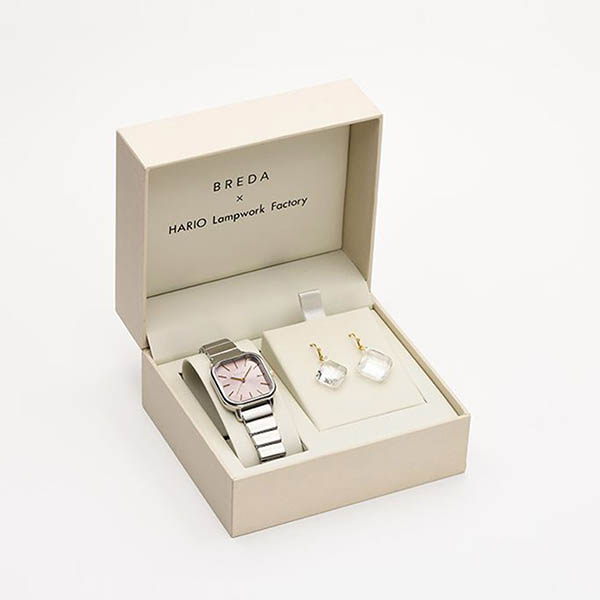 ステンレスウォッチ・HARIOピアスセット