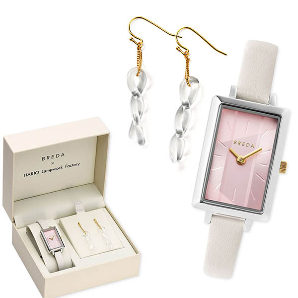 BREDA レザーウォッチ・HARIOピアスセット