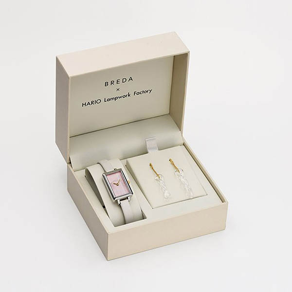 レザーウォッチ・HARIOピアスセット