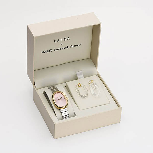 ステンレスウォッチ・HARIOピアスセット