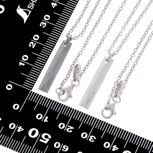 シルバーペアネックレス